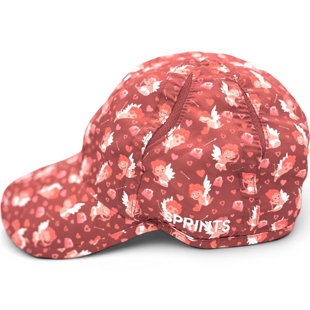 Sprints Performance Running Hat Red Pink Cupid Valentine Discontinued Adjustable